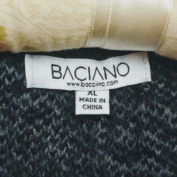 Baciano Striped Full Zip Color Blocked Sweater - Picture 4 of 8